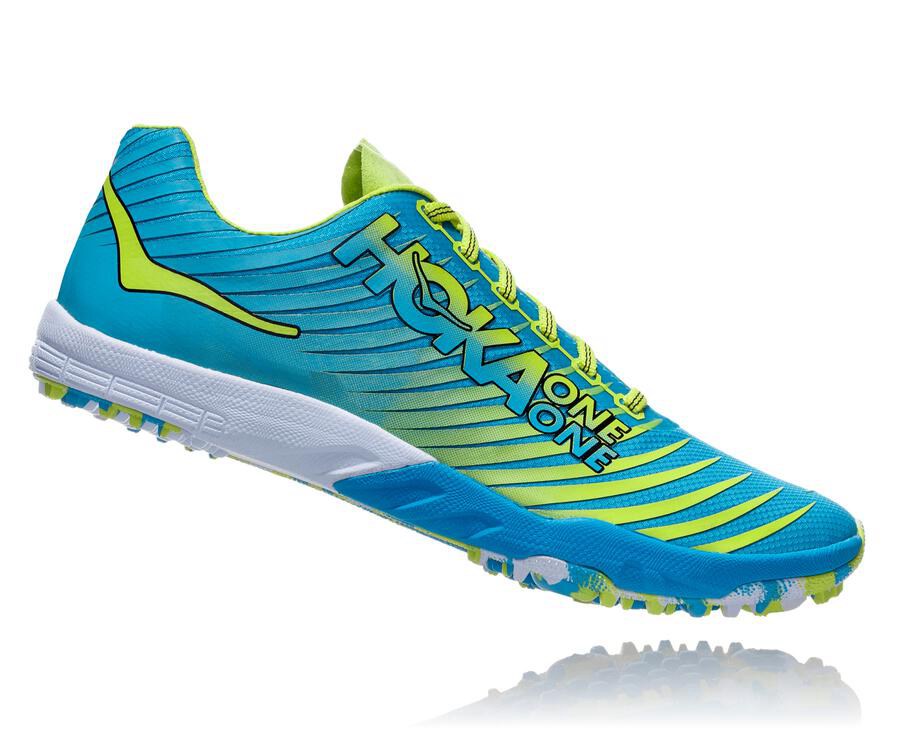 Hoka One One Evo Xc Spikes Dam - Blå/Gröna - FOZYD-1357